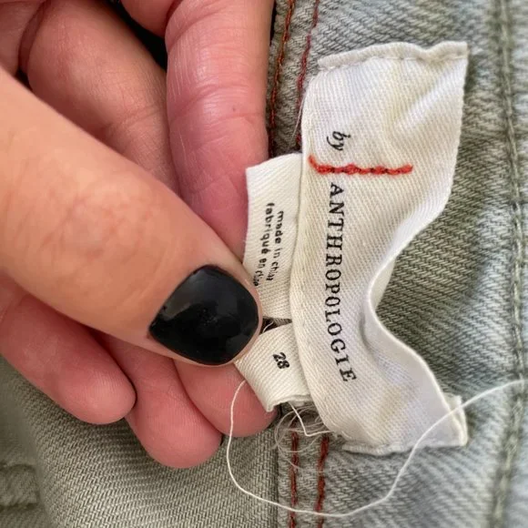 Anthropologie Green Wilder Utility Shorts Size 28 - Picture 9 of 10